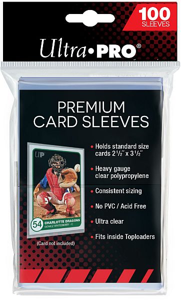 100 Lommer Ultra Pro Premium Soft Sleeves    195 184   Lommer  God Til Opbevaring   Mapper   Clear Transparent Gennemsigtig  Sleeves  81385