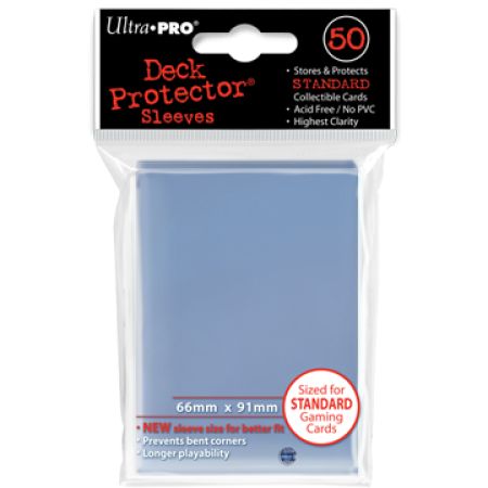 50 Lommer Ultra Pro Pro-gloss: Klare Korthylstre til Spil