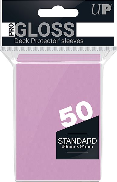 50 Lommer  Ultra Pro Pro-gloss: Pink  Lyser 195 184       195 184   Kvalitet  Sunset Pink Sleeves  82674