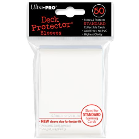 50 Lommer  Ultra Pro Pro-gloss: White  Hvide     195 184   Kvalitet  Powder White Sleeves  82668
