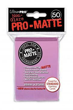 50 Lommer  Ultra Pro Pro-matte: Pink  Lyser 195 184       195 184   Kvalitet  Non-glare Professional Sleeves  84185