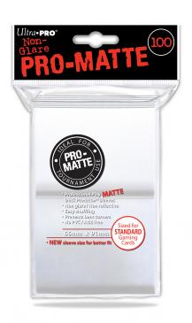 100 Lommer Ultra Pro Pro-matte: Hvid - Kortbeskyttelse