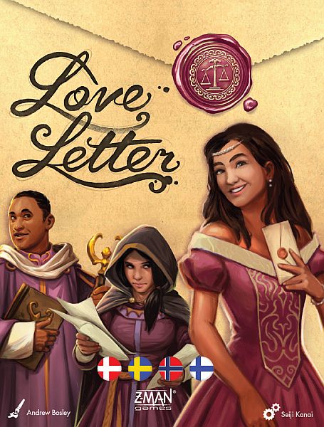 Love Letter  Dansk  Bluffing Card Game   -  Players