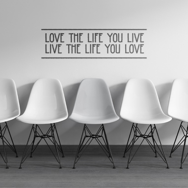 Inspirerende Kærlighed til Livet Vægklistermærke til Hjemmet