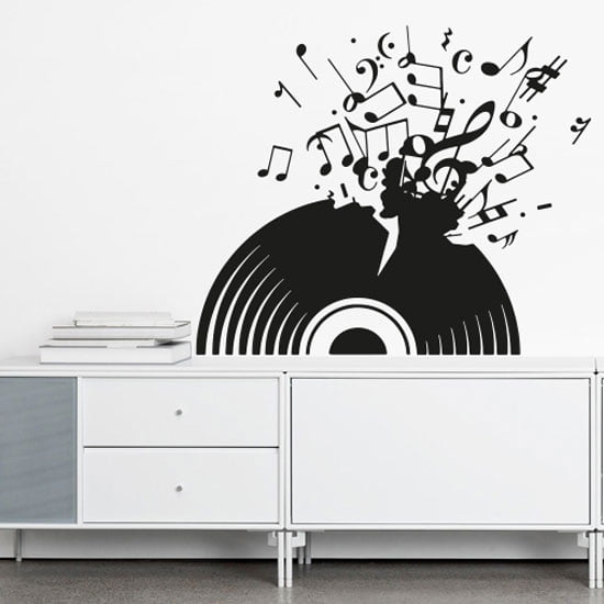 LP Explodere Væggdekoration – Musikalsk Kunst til Dit Hjem