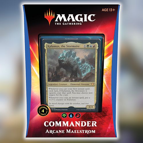 Magic Commander 2020  Edh   Ikoria: Lair   Behemoths  Multiplayer Deck: V2 Arcane Maelstrom  Kalamax  The Stormsire  100 Kort