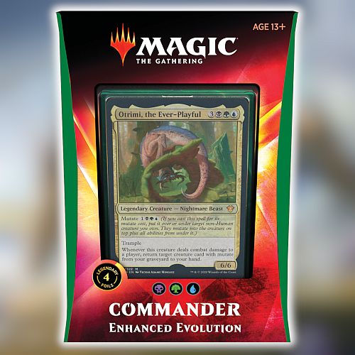 Magic Commander 2020  Edh   Ikoria: Lair   Behemoths  Multiplayer Deck: V5 Enhanced Evolution  Otrimi  The Ever-playful  100 Kort