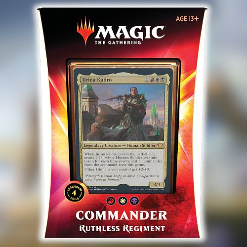 Magic Commander 2020  Edh   Ikoria: Lair   Behemoths  Multiplayer Deck: V1 Ruthless Regiment  Jirina Kudro  100 Kort