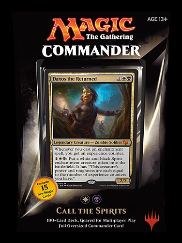 Magic Commander 2015  Edh  Multiplayer Deck Hvid-sort: Call The Spirits 100 Kort 15 Nye Kort
