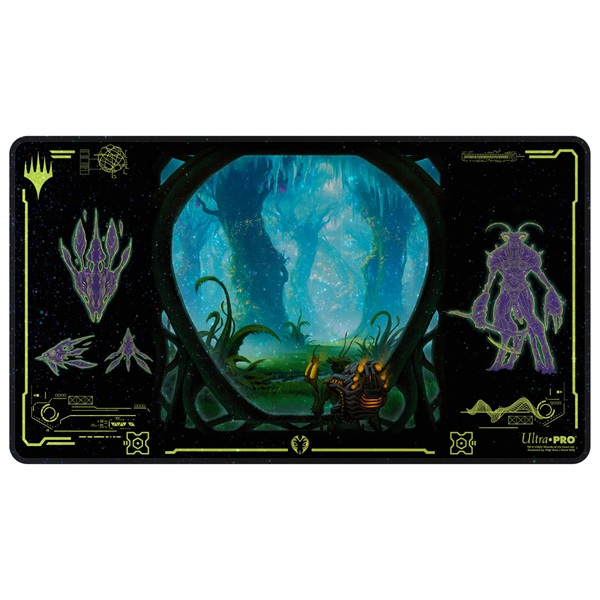 Magic Spillem 195 165 Tte  Playmat  Holofoil Edge   Eternities: Green Mythic Ultra Pro  38887
