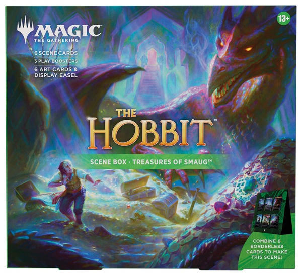 Magic: The Gathering The Hobbit Scene Box: Treasures Smaug Promokort Play Boosters Art Cards