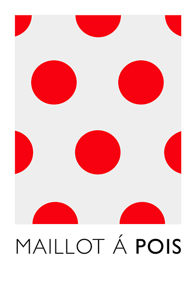 Maillot A Pois Plakat – Grafisk Kunst til Cykelsport 2023