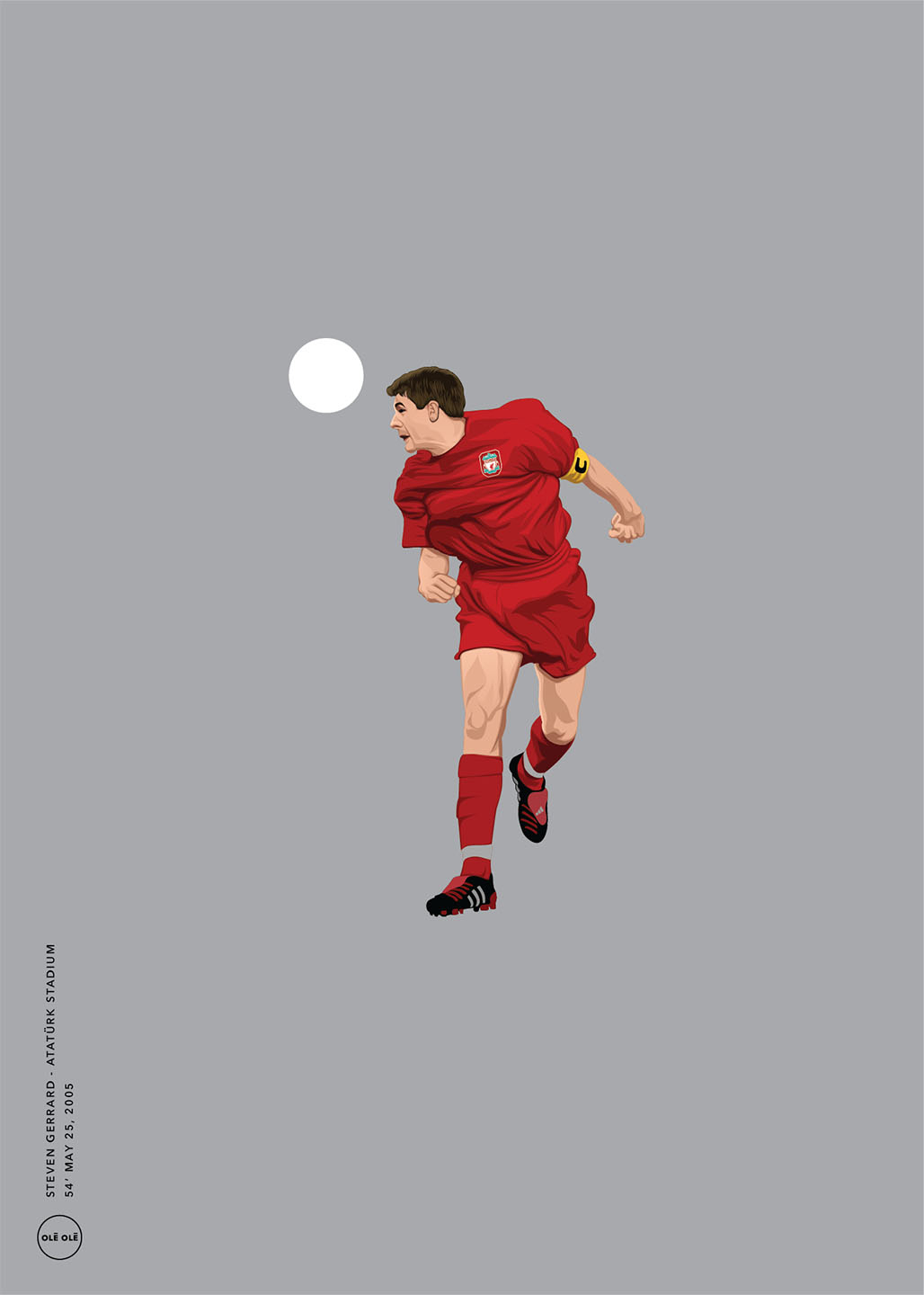 Steven Gerrard Plakat – Fodboldlegende Kunsttryk