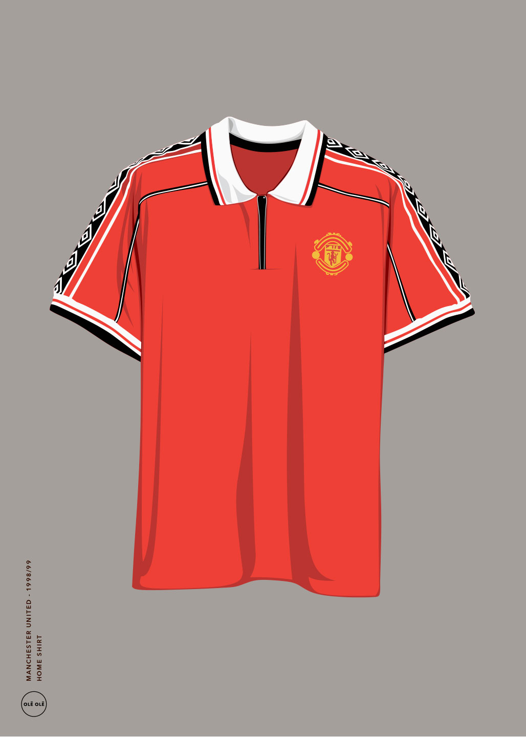 Man Utd Home Shirt 1998 99   Olé Olé