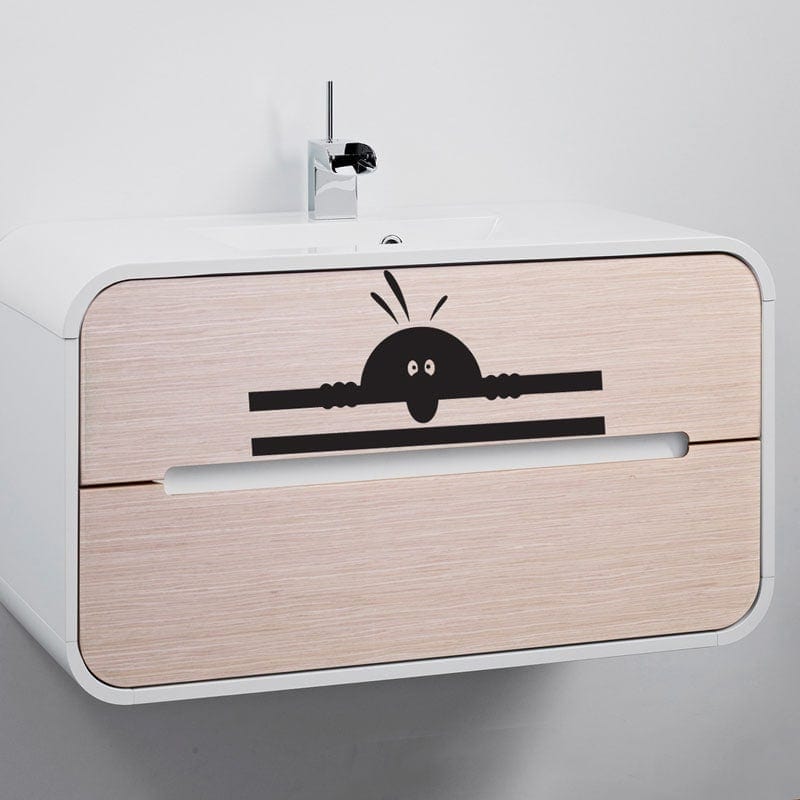 Mand Kigger Wallsticker