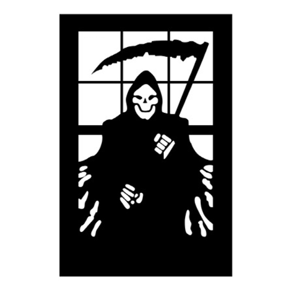 Skræmmende Død Vægklistermærke til Halloween Dekoration