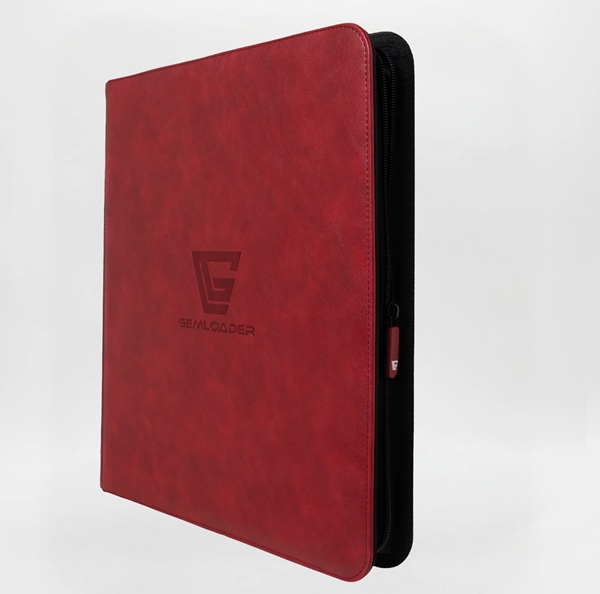 Mappe Gemloader Premium 12-pocket Binder: Red  Holder 480 Kort