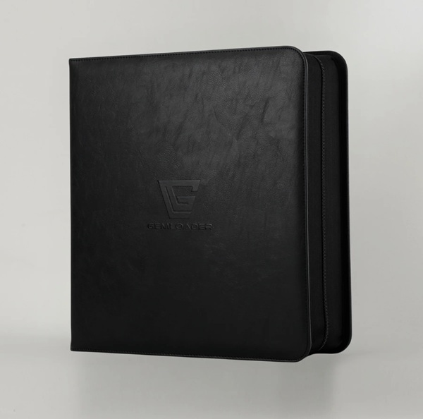 Mappe Gemloader Premium  -pocket Graded Card Ring Binder  Ringbind : Black  Holder 28 Kort   Slabs