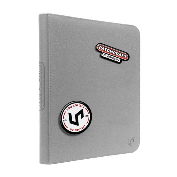 Mappe Zippered -pocket Pro-binder Patchcraft: Gray 18x20 Plads Til 360 Kort Ultra Pro 16643