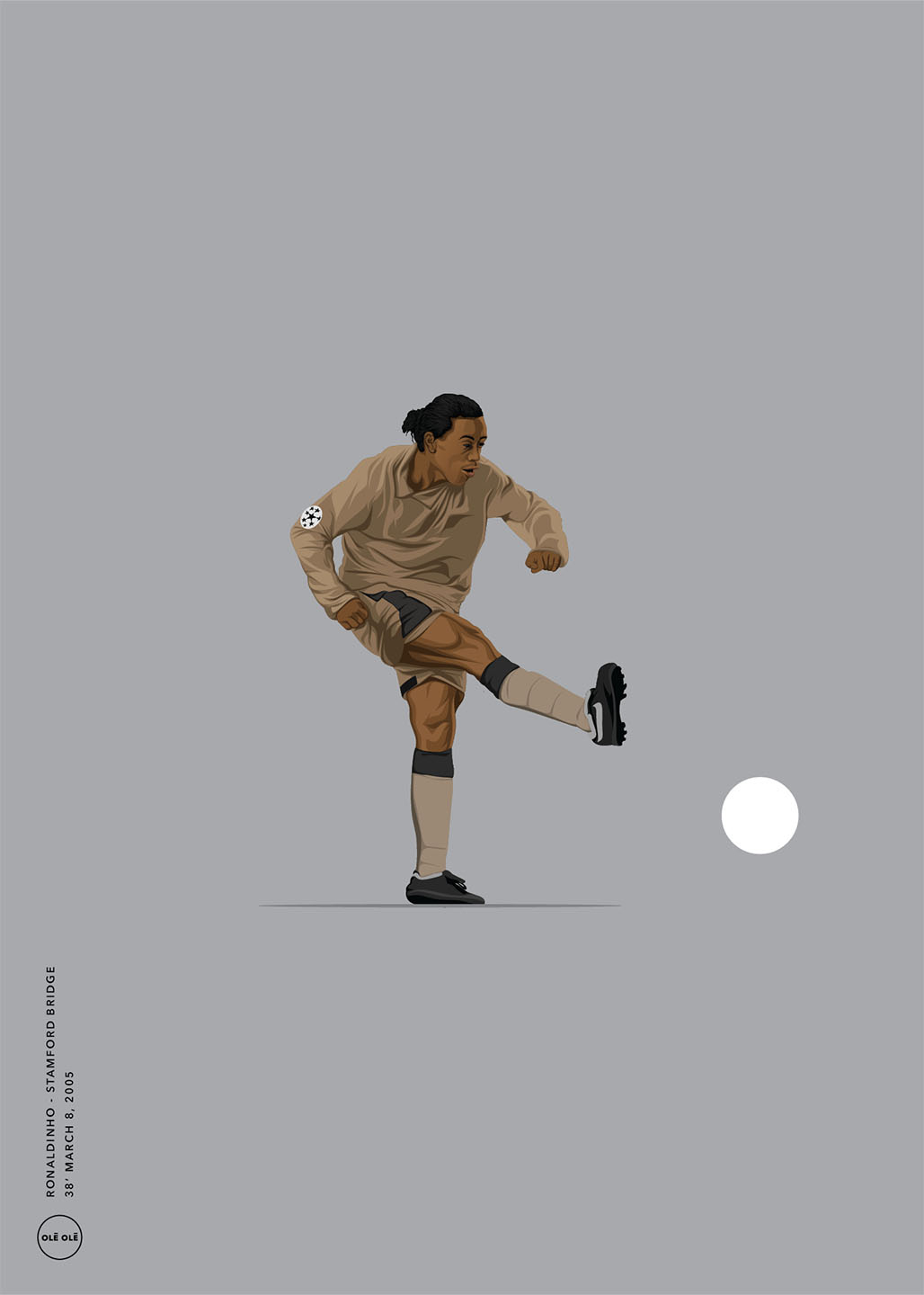 Ronaldinho plakat fra marts 2005 – Fodboldkunst til salg!