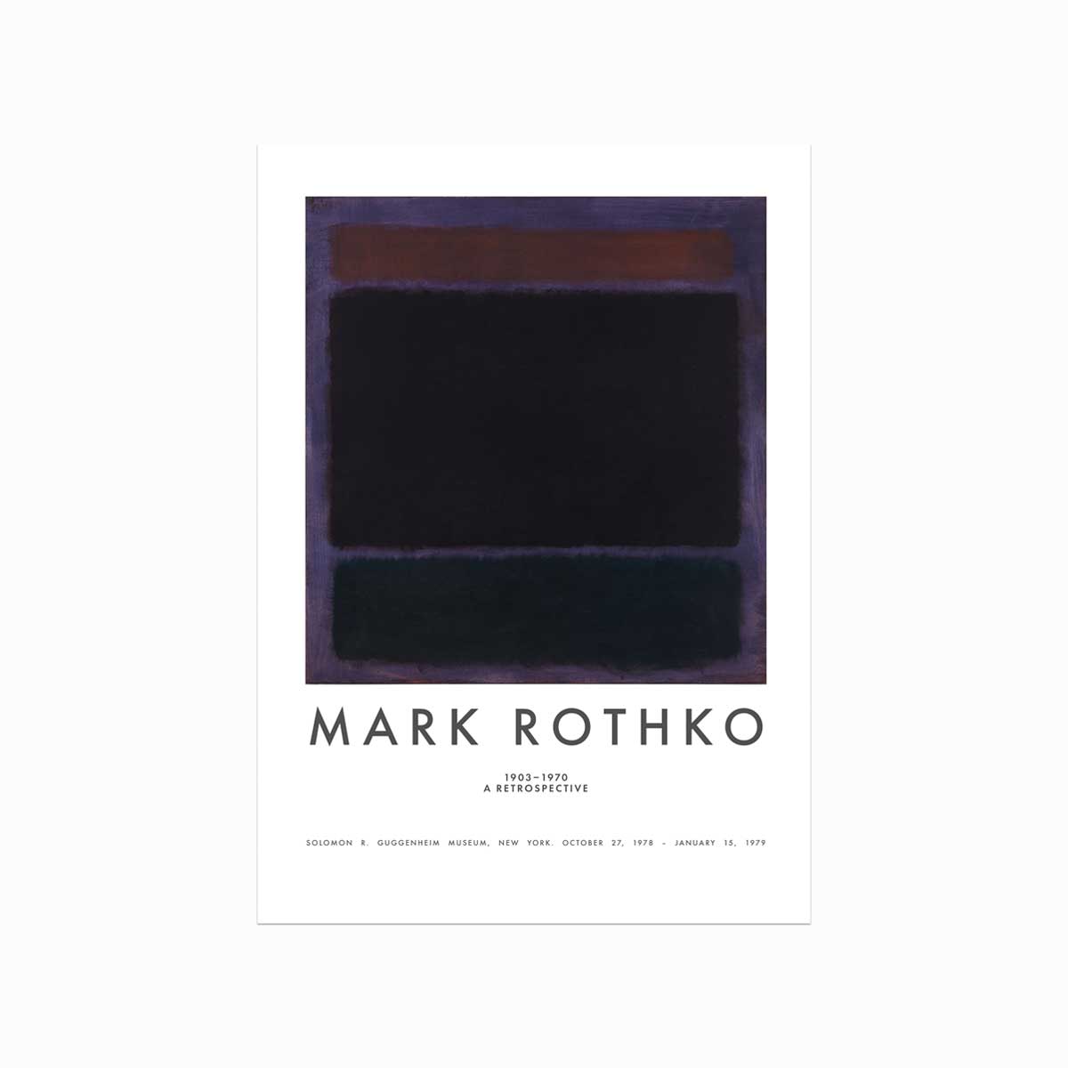 Mark Rothko Plakat - Rust, Lilla og Blå Kunstværk Tilbud!