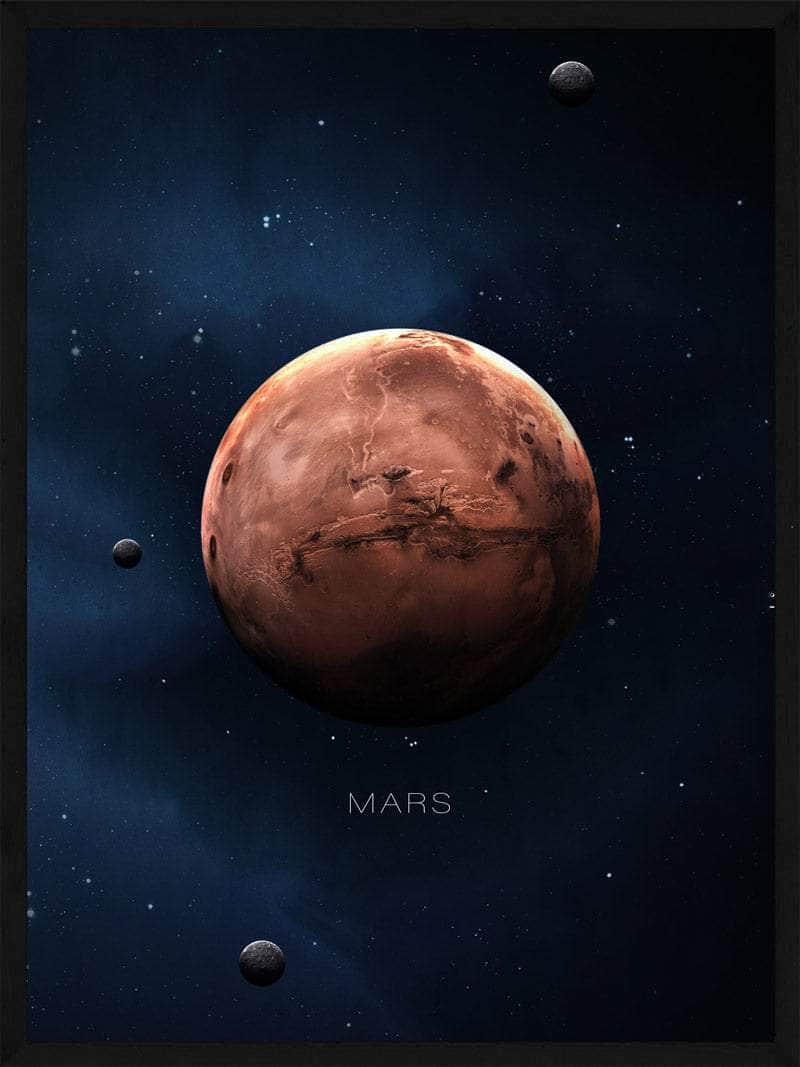 Mars Plakat – Bring Universet Ind I Dit Hjem!