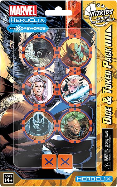 Marvel Heroclix  -men     Swords Dice   Token Pack