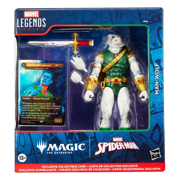 Marvel Legends Magic: The Gathering: Spider-man Man-wolf Plus Exclusive Foil Card Action Figure 15