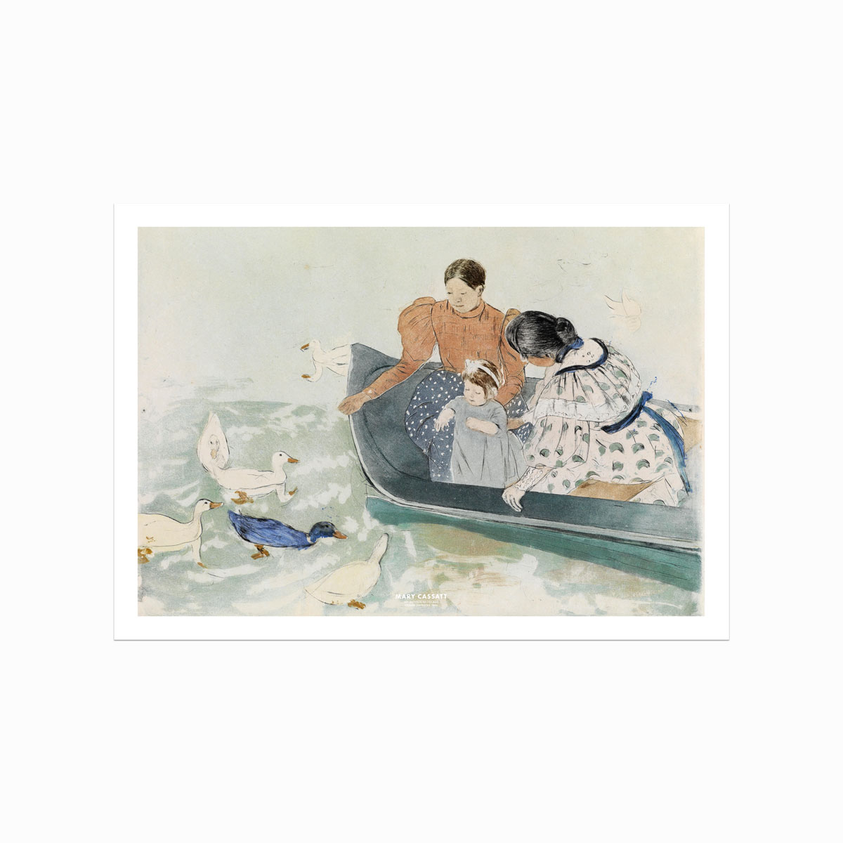 Mary Cassatt Plakat – Andefodring i Bløde Pastelfarver
