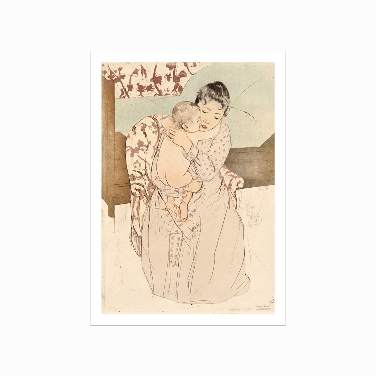 Mary Cassatt Plakat – Moderlig Kærlighed til Dit Hjem