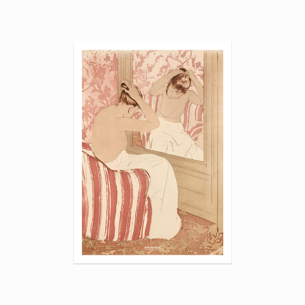 Mary Cassatt Plakat - The Coiffure til Elegant Indretning