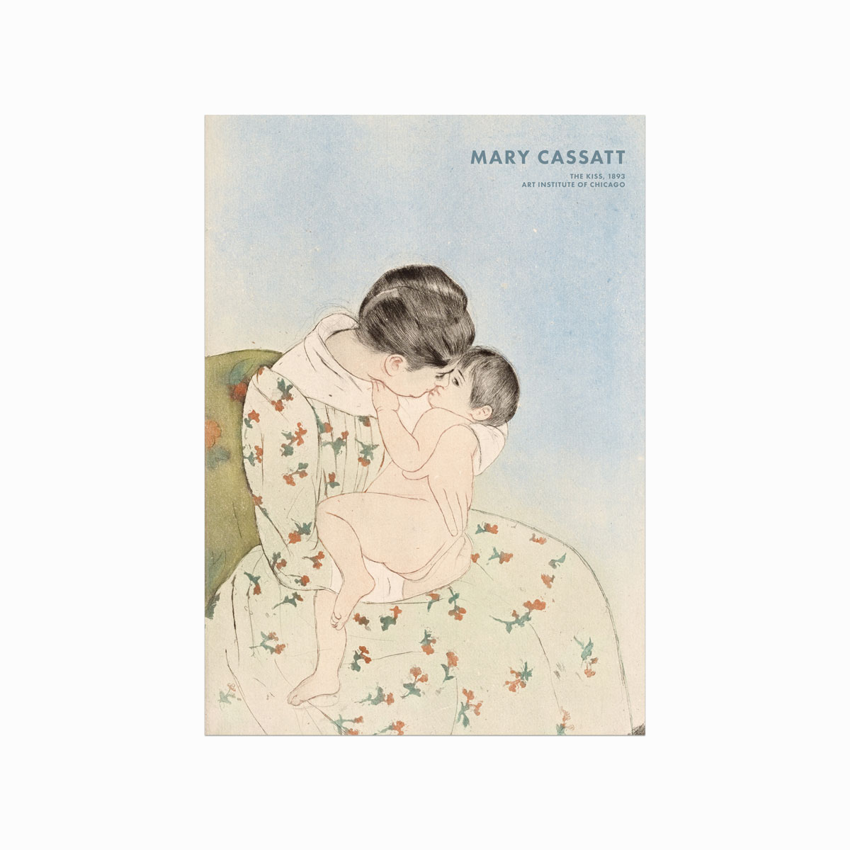 Mary Cassatt Plakat – Kysset til Børneværelset