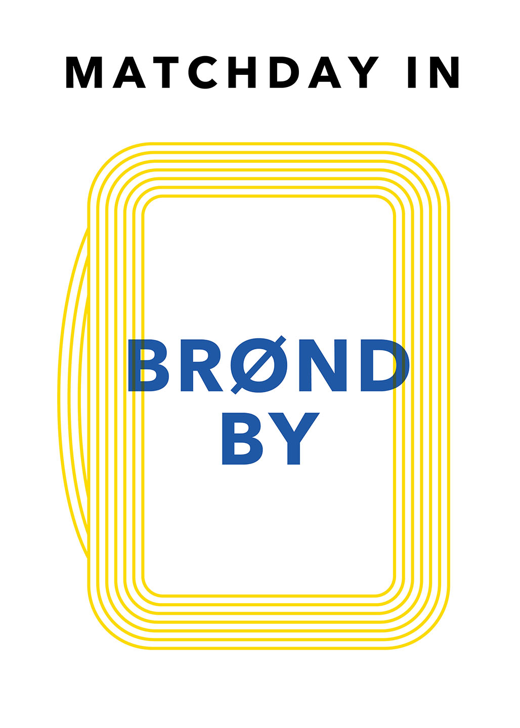 Brøndby Fodboldplakat – Perfekt til Fans og Kunstelskere