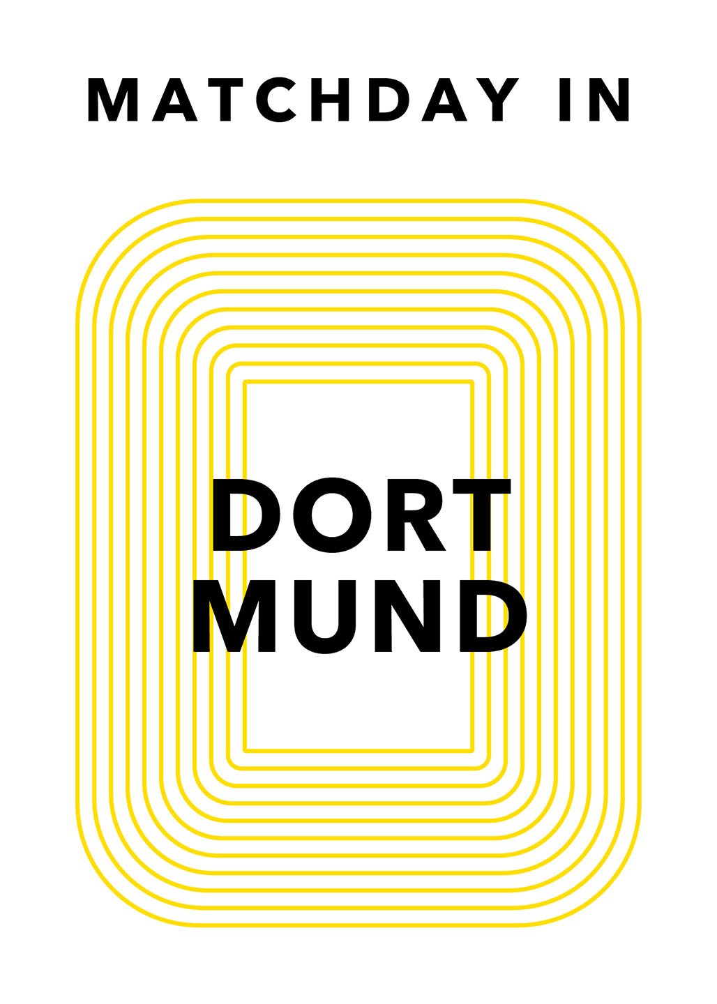 Matchdag i Dortmund – Plakat til Fodboldfans