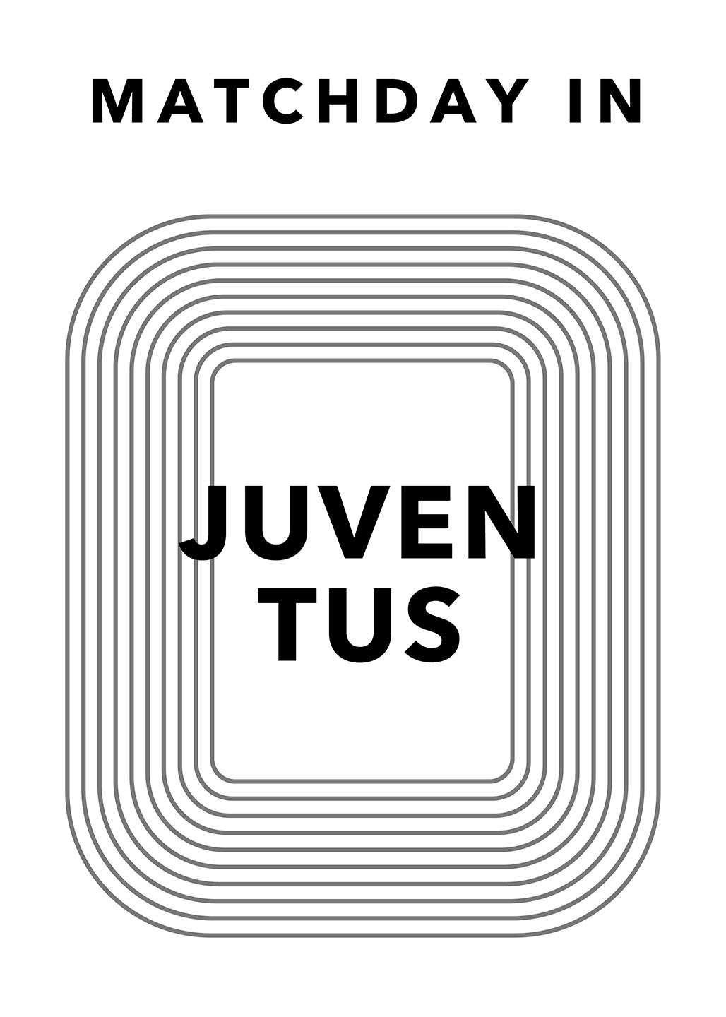 Matchday Kunstværk – Juventus til Fodboldfans fra Olé Olé