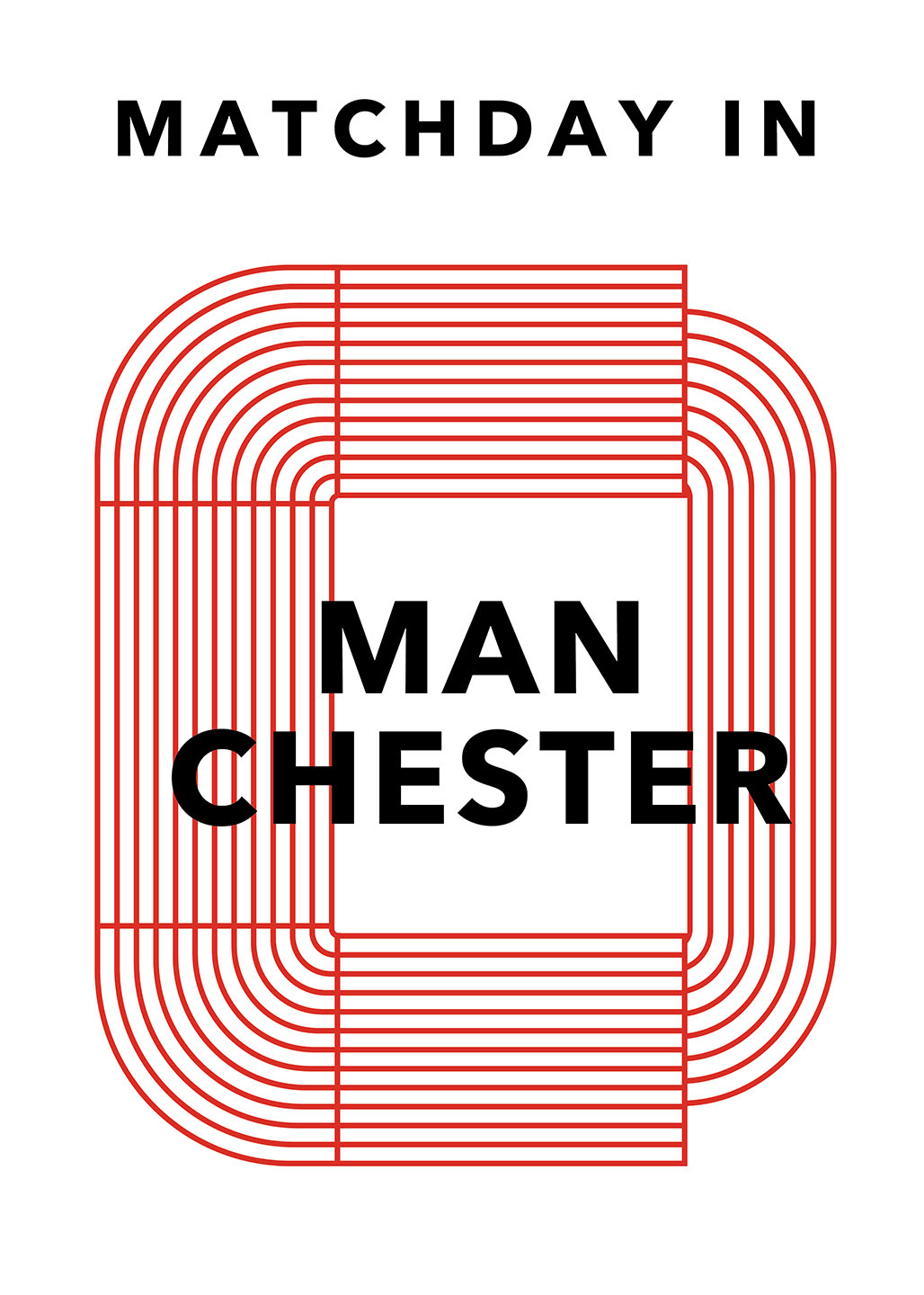 Matchdag: Manchester United Fodbold Kunstplakat – Fan Favorit