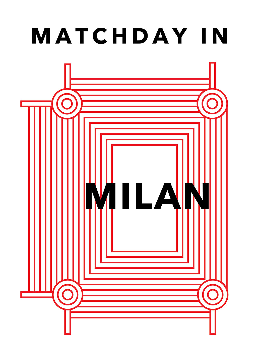 Plakat med Sportsånd fra Milano – Perfekt til dit hjem