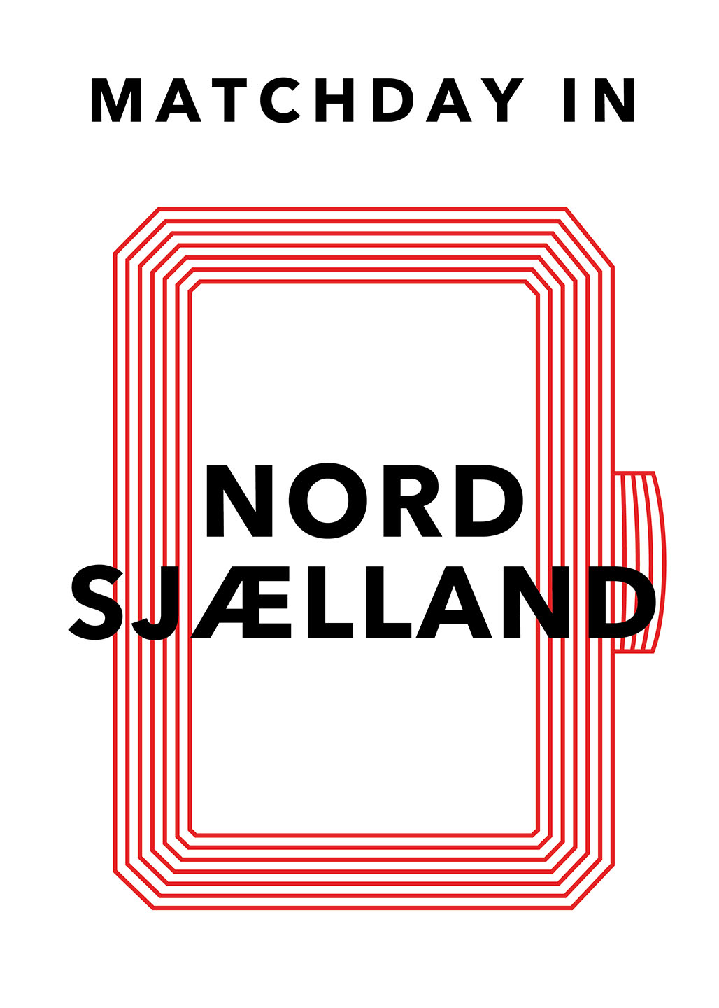 Nordsjælland Fodboldplakat – Olé Olé til Fans