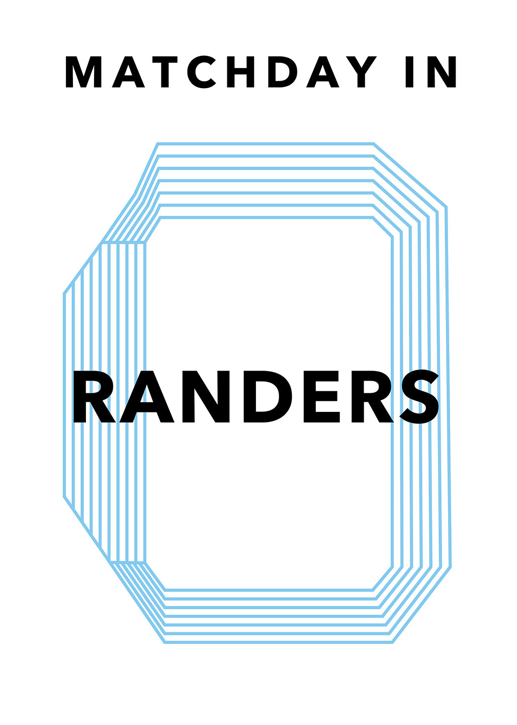 Matchdag i Randers - Grafisk Plakat af Olé Olé