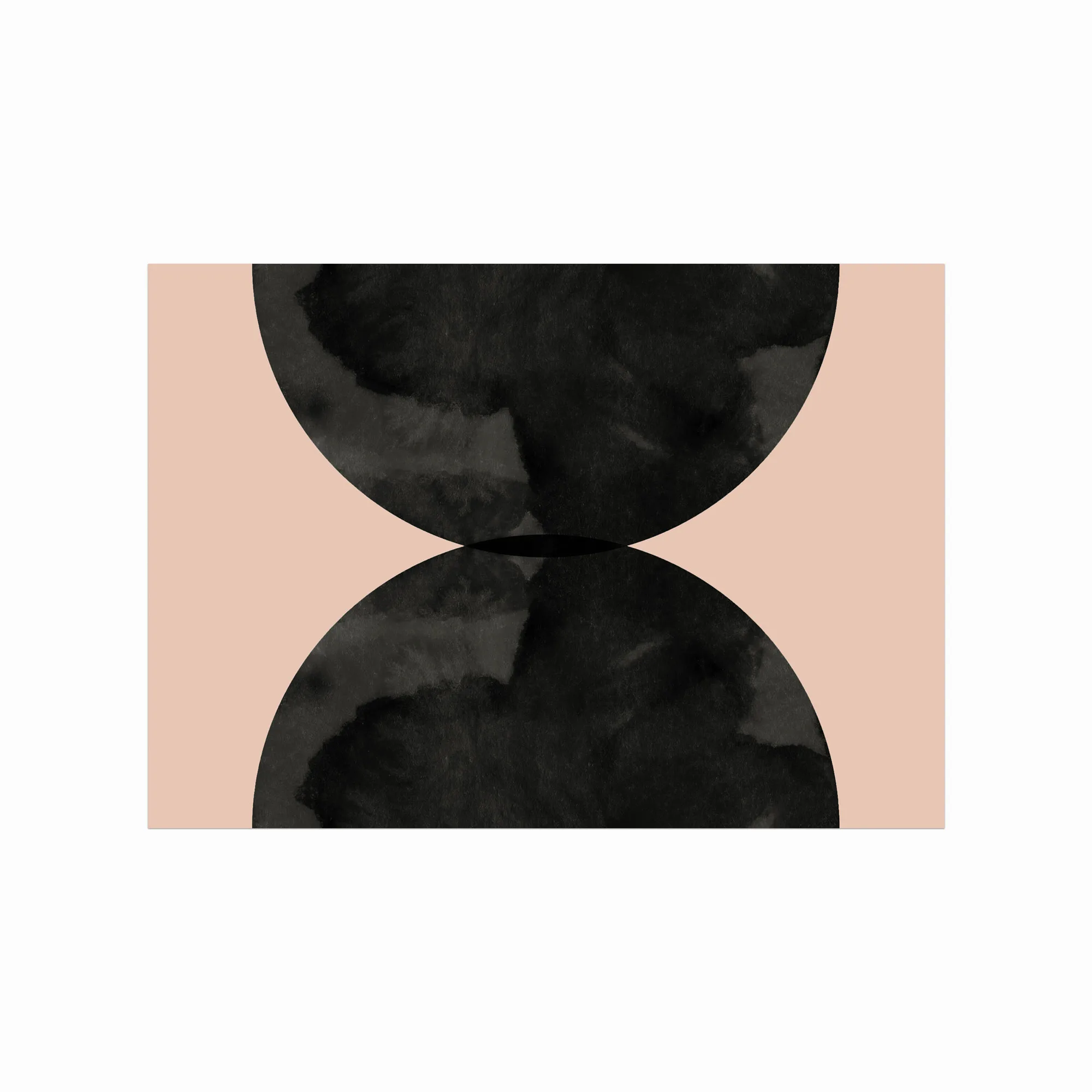 Moderne Abstrakt Plakat – Merging Shapes 01 til Indretning