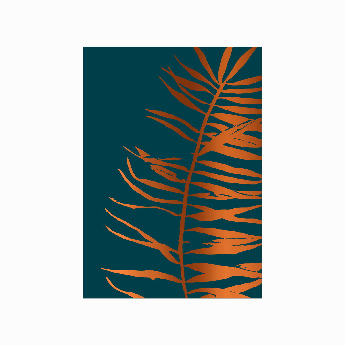 Metallic Botanisk Plakat – Luksus til Dit Hjem!