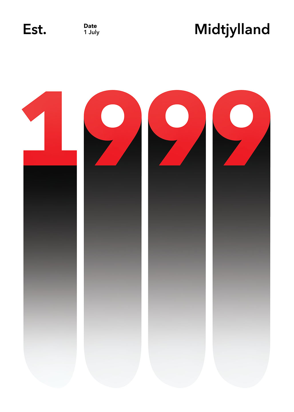 Midtjylland 1999 – Unik plakat af Ol Ol til salg!
