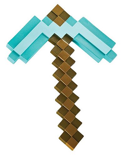 Minecraft Plastic Diamond Pickaxe  Replica  40cm