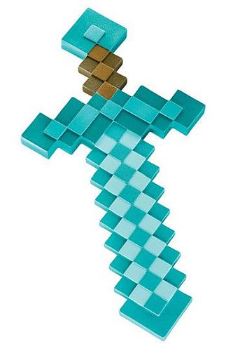 Minecraft Plastic Diamond Sword  Replica  51cm