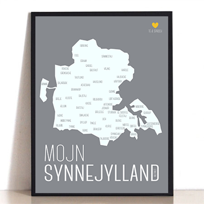 Mojn Synnejylland Plakat – Unik Vægkunst til Dit Hjem