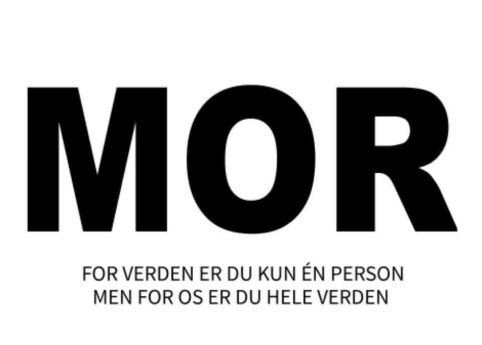 Mor Plakat – Den perfekte gave til din vidunderlige mor!
