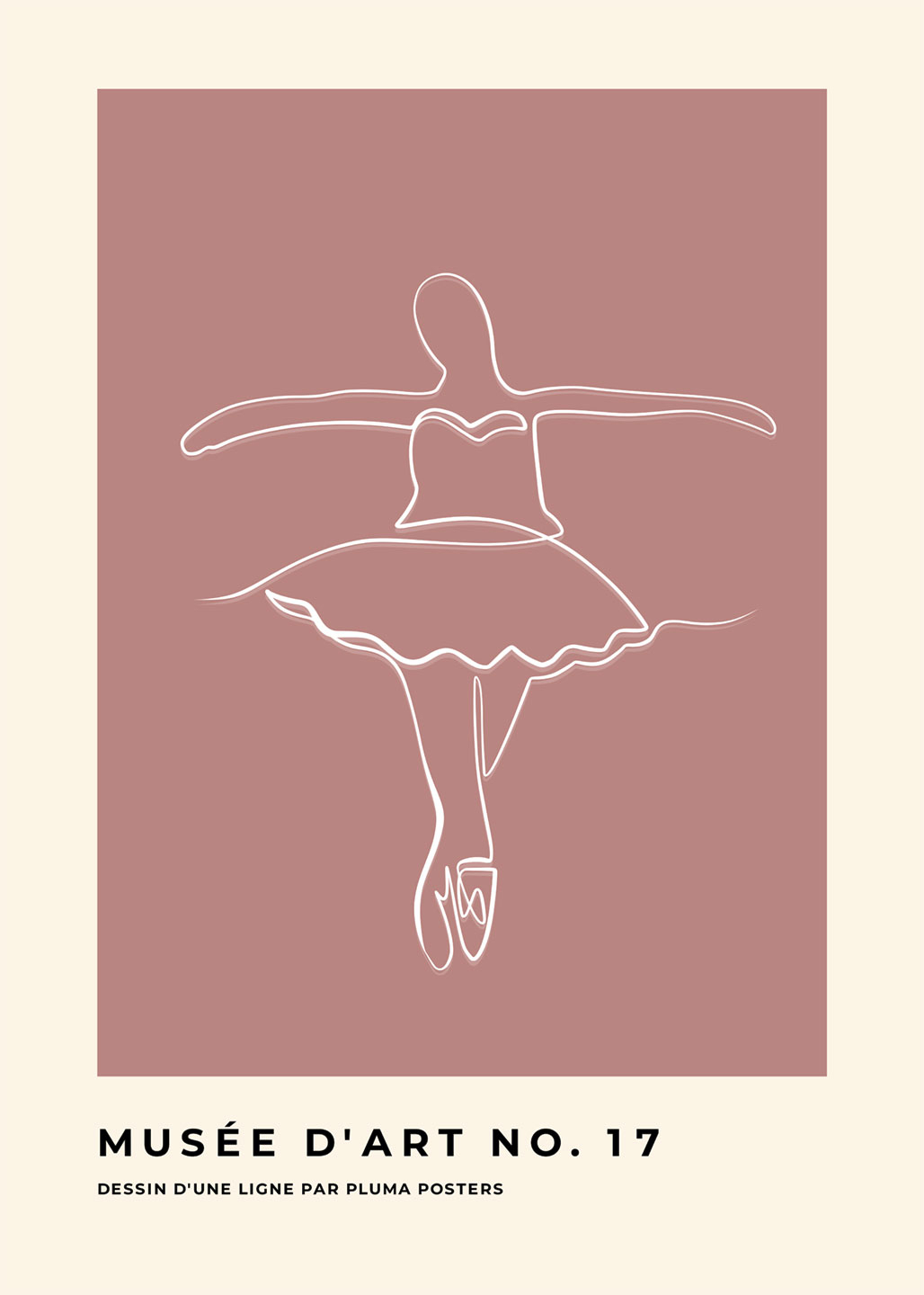 Unik Grafisk Kunstplakat Mus E D Art No 17 fra Pluma Posters