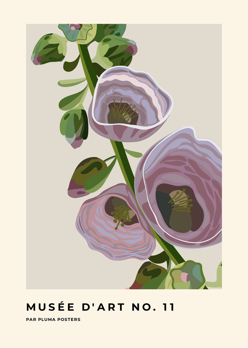 Unik Naturillustration Plakat fra Pluma – Udsalg!