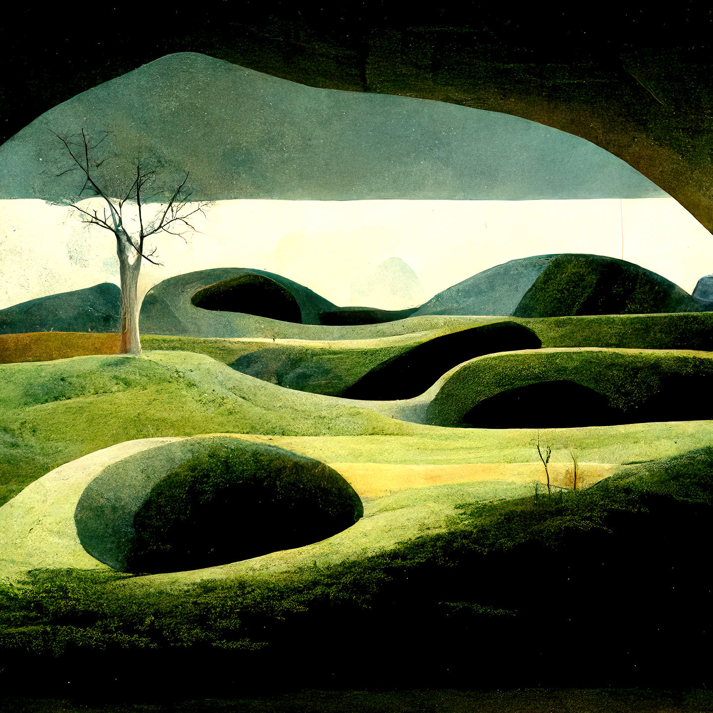 Unikt kunsttryk af Yoma Emptylands – Naturens skønhed