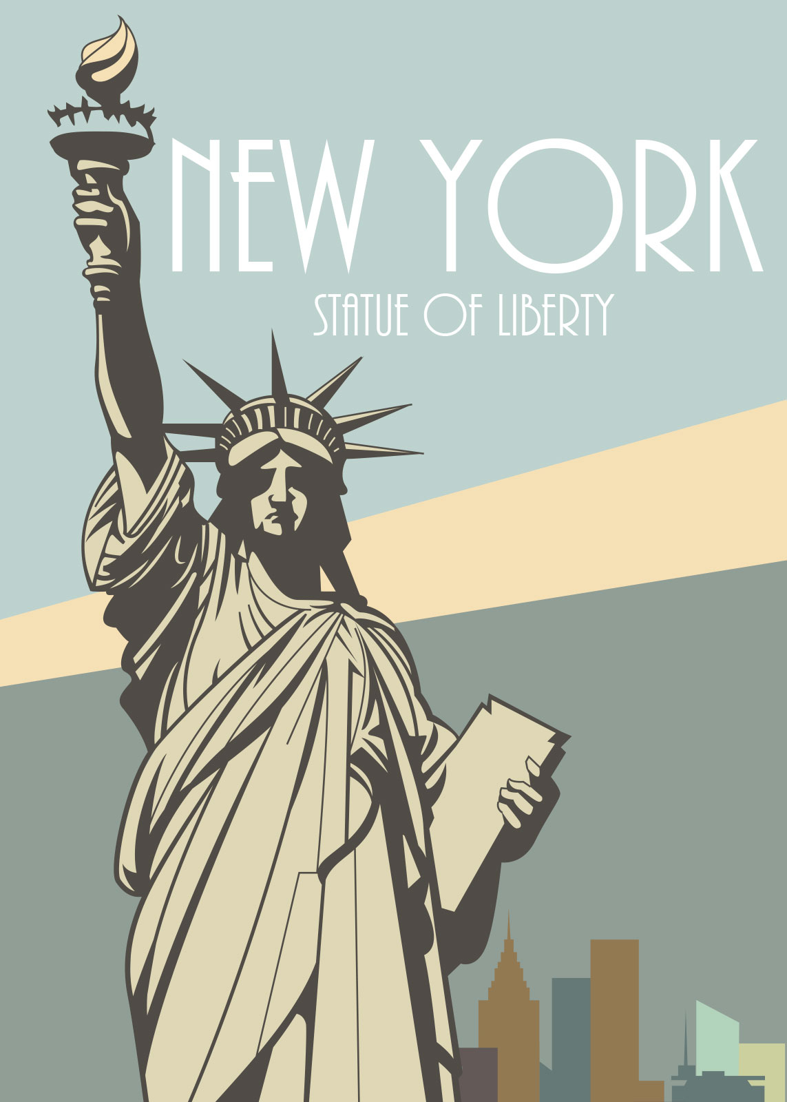 Rikke Axelsen: New York Illustration – Grafisk Kunstværk